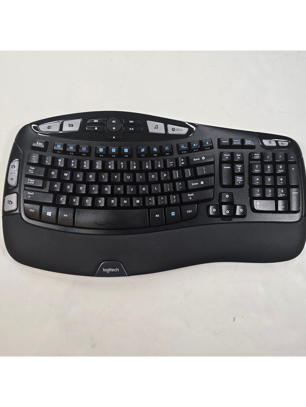 Logitech K350 Wireless Keyboard Black Tested Working